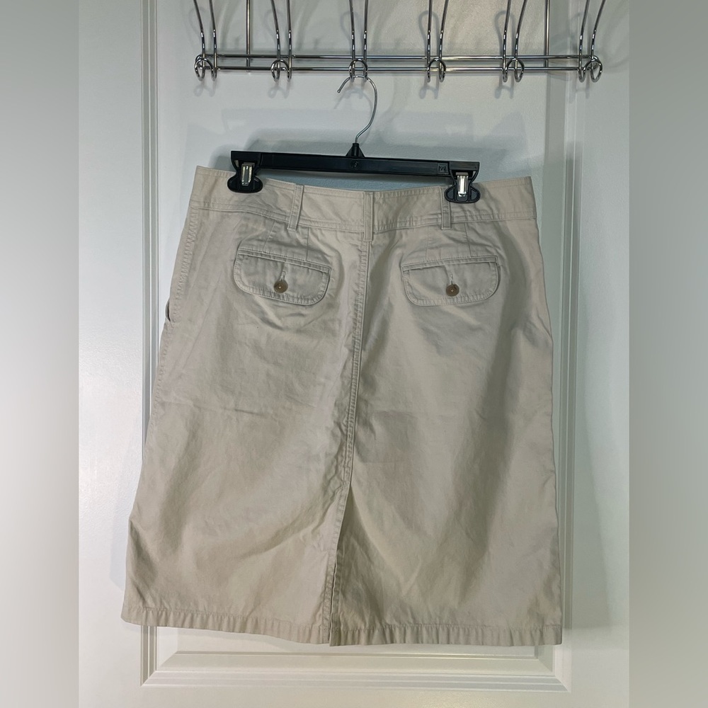 Lands’End casual knee length chino skirt - Picture 10 of 10